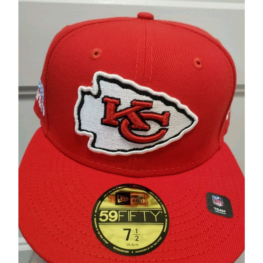Kansas City Chiefs Super Bowl IV New Era 59FIFTY Fitted Hat Red 7 1/2